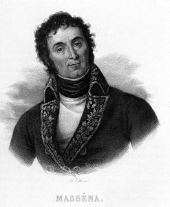アンドレ・マッセナ（1756 - 1817）の肖像 - ティエールの「フランス革命」に掲載されています。19世紀 作： French School