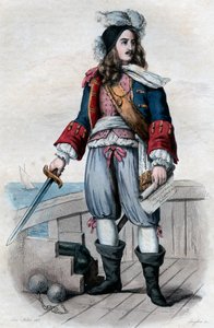 フランスの海軍司令官、アンテヒラリオンデコスタンタン（コタンタン）、コントデトゥールヴィル（1642-1701）の肖像。 作： French School