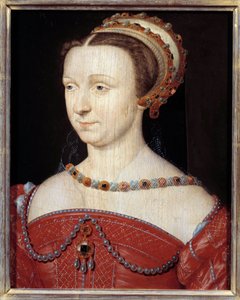 1549年のギーズとヌムール公爵夫人アンヌ・デステ・フェララの肖像 フランス派の絵画 作： French School