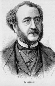 フランスの外交官・政治家であるグラモン公爵アントワーヌ・アジェノールの肖像（1819年～1880年） - アンリ・マルタンの「L