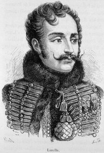 ワグラムの戦いで戦死したラサール伯爵アントワーヌ・シャルル・ルイ（1777～1809年）の肖像 - アンリ・マルタンの「L