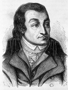 アントワーヌ・カンタン・フーキエ・ティンヴィル（1746-1795）の肖像（アンリ・マルタン著「フランス史」より）。 作： French School