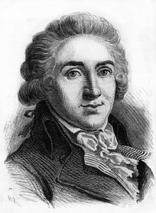 アルマン・ゲンソンヌ（1758-1793）の肖像。19世紀末のエングレーヴィング。 作： French School