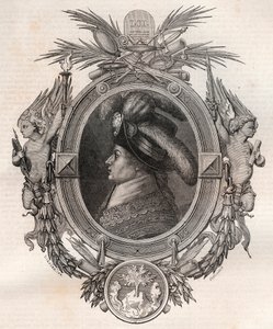 バルテルミー・フランソワ・マリー（侯爵）（1747-1830）の肖像（バルタザール・フランソワ、バルテルミー侯爵） - モーリス・ラ・シャレストの「新国民百科事典」に掲載された彫刻 - 1870年-。 作： French School