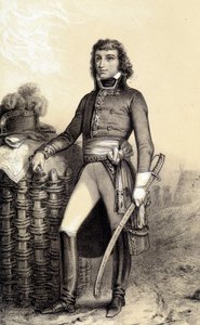 南アフリカのボーア人将軍、バルテルミー・カトリーヌ・ジュベール（1769-1799）の肖像。アルベール・モランによる「フランス革命の歴史ギャラリー」にて 作： French School