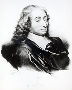 フランソワ・セラフィン・デルペック（1778-1825）によって彫刻されたブレーズパスカル（1623-62）の肖像 作： French School