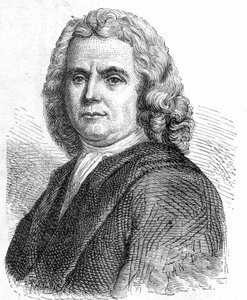 Boerhaave Hermann (1668 - 1738), オランダの医師・化学者（iatromechanismの支持者）の肖像 - 1896年の "Album of Science; illustrious scientists; Great discoveries "に掲載。 作： French School