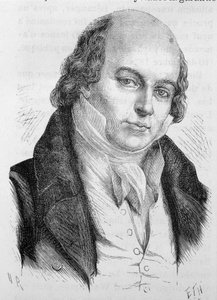 フランスの詩人・作詞家ベランジェ（1780～1857年）の肖像 - アンリ・マルタンの「L