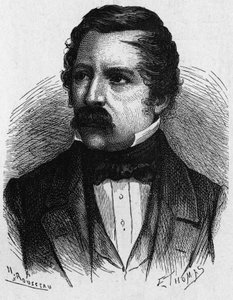 カール・アウグスト・フォン・シュタインハイル（1801-1870）の肖像 - 1896年の「科学のアルバム・輝かしい科学者たち・偉大な発見」より 作： French School