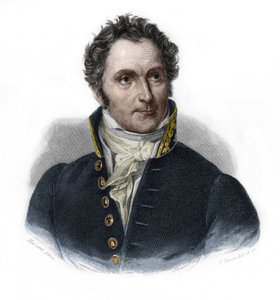 フランスの政治家Casimir Perier (1777-1832)の肖像。Louis de Cormenin Timonの "LIBRE DES PERÉNERS "に掲載されている。1842.個人蔵。 作： French School