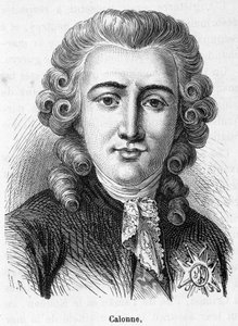 シャルル・アレクサンドル・ド・カロンヌ（1734-1802）の肖像 - アンリ・マルタン著『フランス史』所収 作： French School