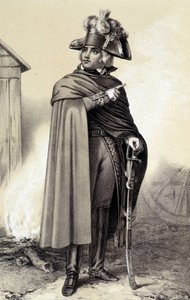 フランスの将軍、シャルル・ピケグル（1761-1804）の肖像。アルベール・モランによる「フランス革命の歴史ギャラリー」にて 作： French School