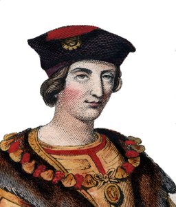 フランス国王シャルル8世（1470年〜1498年）の肖像。 作： French School