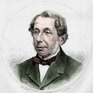 外務大臣Charles de Remusat (1797-1875)の肖像。1871年8月12日付「Le Monde Illustré」748号に掲載された図版。 作： French School
