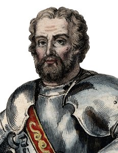 フランスの兵士、シュヴァリエドベヤード（1476-1524）の肖像画。 作： French School