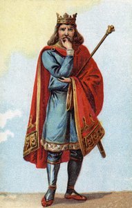 670年から673年までフランク王国の王であったチルデリック2世の肖像。 作： French School