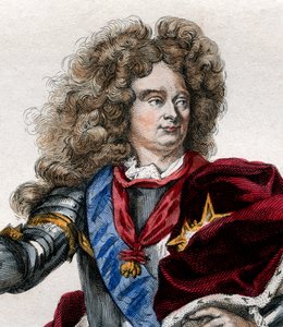 フランスの元帥、クロードルイヘクタードヴィラール（1653-1734）の肖像。 作： French School