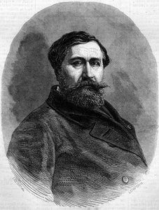 フランスの彫刻家で高官であったアルフレッド・エミリアン・ド・ニューウェルケルケ伯爵（1811-1892）の肖像。1861年5月4日付「Le Monde Illustré」212号に掲載された版画。 作： French School