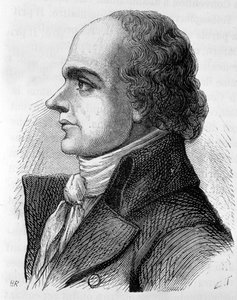 フランスの政治家、ジャン・ドニ・ド・ランジュイナイス伯爵（1753～1827）の肖像 - アンリ・マルタン著「フランス史」より