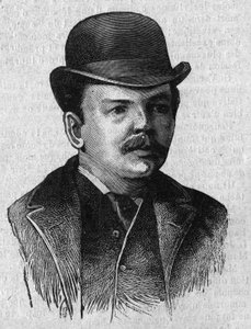 南アフリカ・ケープ植民地（トランスバール）の英国首相、リアンダー・スター・ジェイムソン博士（1853-1917）の肖像。1月16日の「La gazette du dimanche」に掲載された版画 作： French School