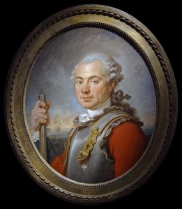 エドモンド・アントワーヌ・フランソワ・ド・サドゥヴィリエ・ド・ビローの肖像 作： French School