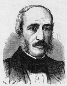 Edmond Becquerel (1820 - 1891) フランスの物理学者の肖像 - "Album de la Science; illustrious scientists; Grandes discoveries" 1896年に掲載。 作： French School