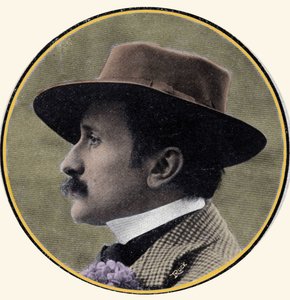フランスの作家、エドモン・ロスタン（1868-1918）の肖像。 作： French School