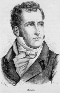 フランスの政治家、エリー・デュカス・アンド・グリュックスベルグ（1780～1860年）の肖像 - アンリ・マルタン著「フランス史」より 作： French School