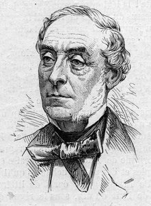 フランスの詩人、小説家、劇作家、エッセイスト、学者であるアーネスト・ルグーヴ（1807-1903）の肖像。1874年3月14日付「Le Monde Illustré」883号に掲載されたエングレーヴィング。 作： French School