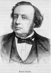 フランスの政治家アーネスト・ピカールの肖像（1821年～1877年 作： French School
