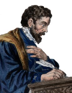 フランスの劇作家、詩人、エティエンヌジョデル（1532-1573）の肖像。 作： French School