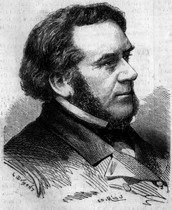Eugene Bethmont (1804-1860) フランスの弁護士・政治家、元法務大臣の肖像。1860年4月7日付「Le Monde Illustré」156号に掲載されたエングレーヴィング。 作： French School