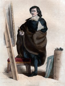 フランスの画家、オスタッシュルスールまたはレシュール（1617-1655）の肖像。