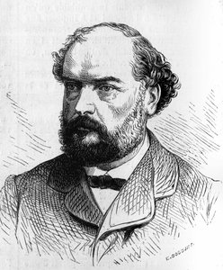 フランスの政治家、フランソワ・デジール・バンセル（1822-1871）の肖像。6月5日付「Le Monde Illustré」No.634に掲載された版画