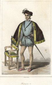 フランス王フランソワ2世（1544年～1560年）の肖像。