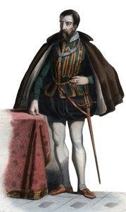 フランソワIドロレーヌ（1519-1563）、ギーズ公、オマール公、フランスの兵士、政治家の肖像。