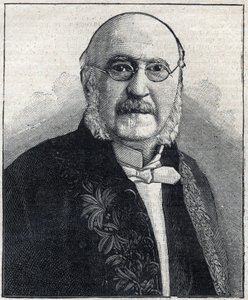 フランスの哲学者・政治家であるフランソワ・ジュール・スイス（ジュール・シモン）（1814-1896）の肖像（「Le Petit Parisien」誌掲載）。 作： French School