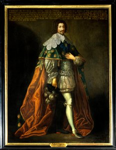 フランスのオルヴァル公フランソワ・ドゥ・ベスヌ（1598-1678）、サリー公マクシミリアン・ドゥ・ベスヌ（1559-1641）の息子の肖像。17世紀の無名の絵画。キャンバスに油彩。必見です。Sully sur Loire, Chateau de Sully - Portrait of Fr 作： French School