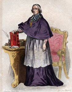 フランソワ・ド・ポン・ド・サリナック・デ・ラ・モート・フェネロン（1651-1715）、フランスの大司教、神学者、詩人、作家の肖像。 作： French School