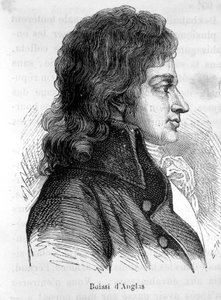 フランスの政治家であるボワジー・ダングラ伯爵フランソワ・アントワーヌ（1756～1826）の肖像 - アンリ・マルタン著「フランス史」にて 作： French School