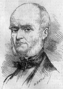 フレデリック・ミレー（1796-1859）の肖像。10月29日付「Le Monde Illustré」133号に掲載されたエングレーヴィング 作： French School