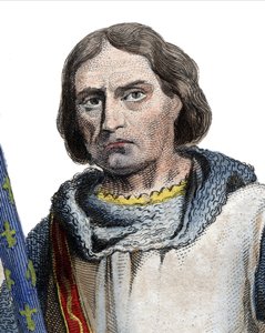 フランスの巡査、ゴーシェVドゥシャスティヨン（c.1249-1329）の肖像。 作： French School