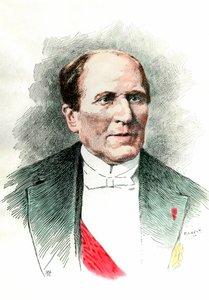 ジョルジュ・ユージン・オスマン（オスマン男爵）（1809-1891）の肖像。19世紀のエングレーヴィング。個人蔵。