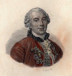 フランスの博物学者・作家であるビュフォン伯爵ジョルジュ・ルイ・ルクレール（1707-1788）の肖像。有用な人物のポートレート」にて 作： French School