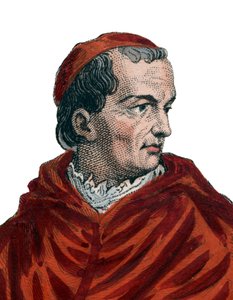 フランスの枢機卿で国務大臣であるジョルジュダンボワーズ（1460-1510）の肖像。 作： French School