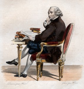フランスの政治家で大臣であるギヨーム・クレティエン・ド・ラモニョン・ド・マルセルブ（1721-1794）の肖像。 作： French School