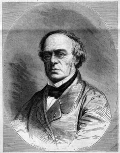 フランスの作曲家、ハレヴィ（ジャック・フロメンタル・レヴィ、ディ）（1799-1862）の肖像。3月29日付「Le Monde Illustré」259号に掲載されたエングレーヴィング 作： French School