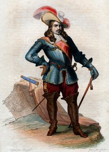 フランスの元帥、アンリドラトゥールドーベルニュ、トゥレンヌの子爵（1611-1675）の肖像。