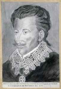 アンリ・ド・ヴァロワ（アングレーム伯爵、フランス大法官、1579年プロヴァンス総督）の肖像 作： French School
