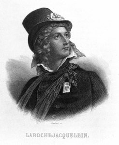 ラ・ロシュジャクレイン伯爵（またはVerger de La Rochejacquelein）（1772-1794）Henri du Vergierの肖像。胸には業者の徽章が入っています。- ティエールの「フランス革命」に掲載されています。19世紀